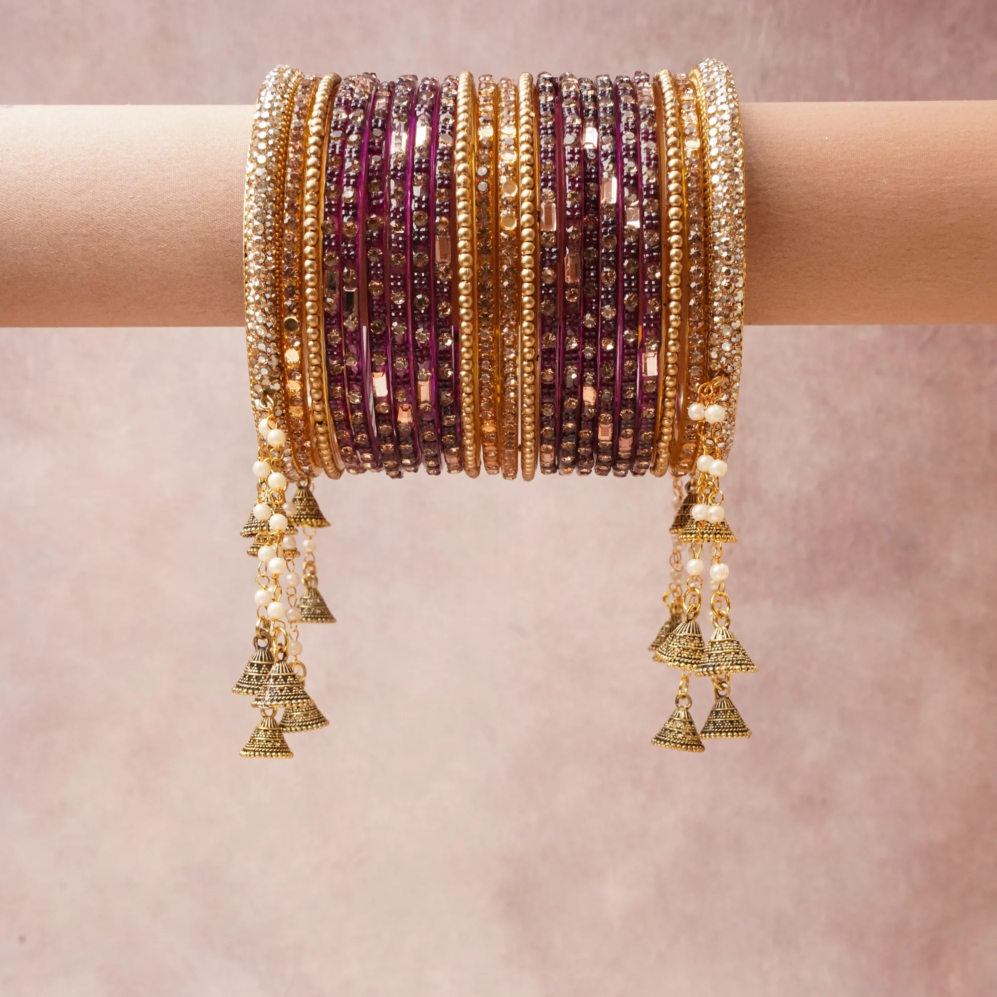 A commanding deep wine anchors this beautiful set, enriched with accents of Cream, Bright Gold that add depth and dimension.

Featuring a striking composition of Gold-Toned Metal, Antique Gold-Toned Metal, Rhinestones, Glass, Faux Pearls, this set carries intricate craftsmanship and strong presence. Grand in form, it is created for moments that deserve to be marked.